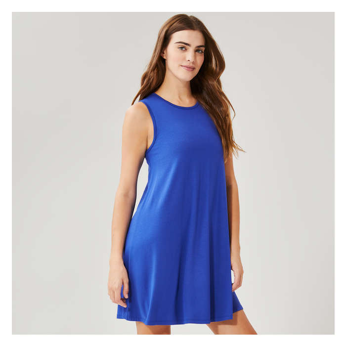 Aux Femmes Robe trapèze - Bleu Vif